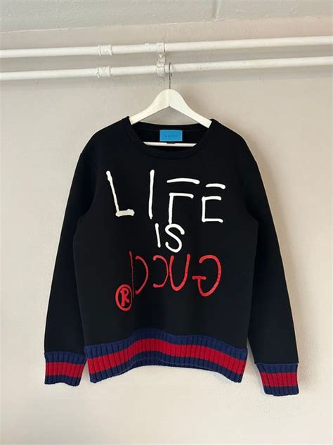 life is gucci sweater price|Gucci sweater sale.